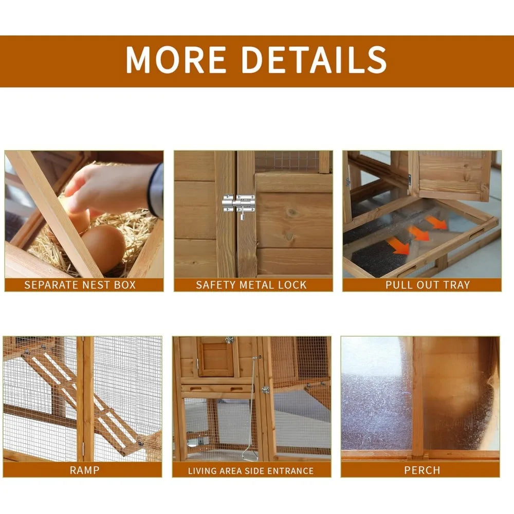 Large Chicken Coop with Wheels