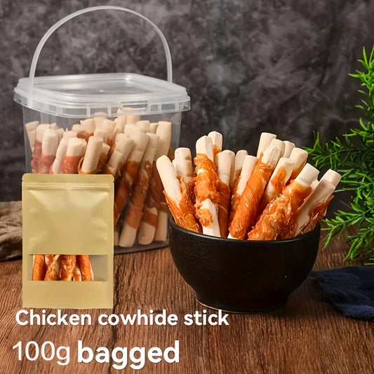 Chicken Wrapped Rawhide Sticks