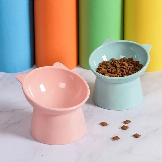 Standing pet feed bowl