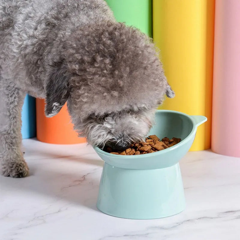 Standing pet feed bowl