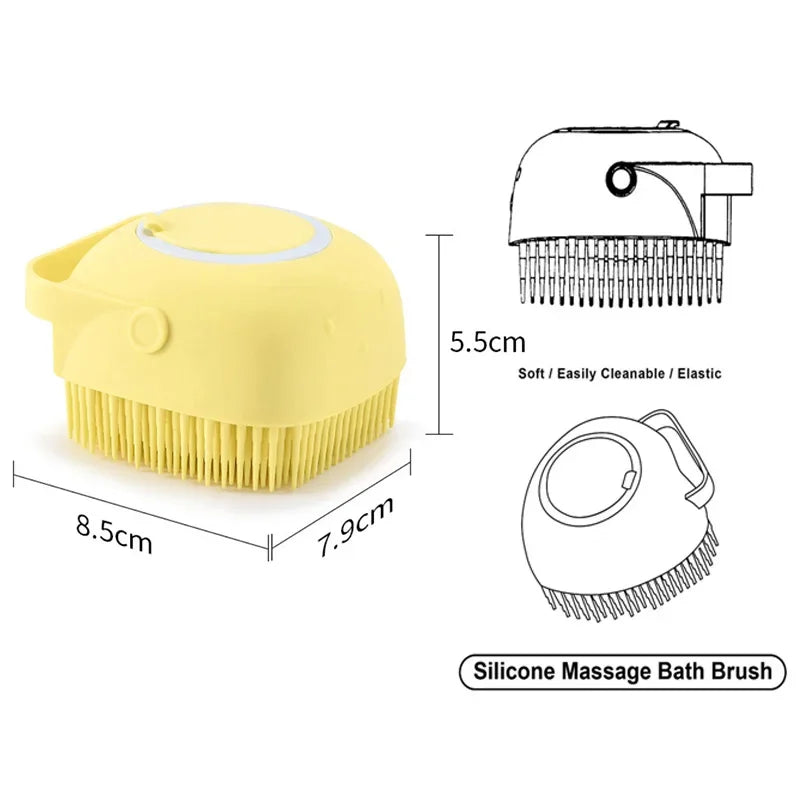 Comb Massage Gloves with Shampoo Box