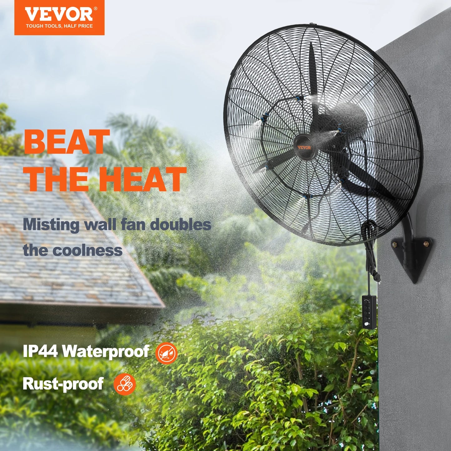 Wall-Mount Misting Fan