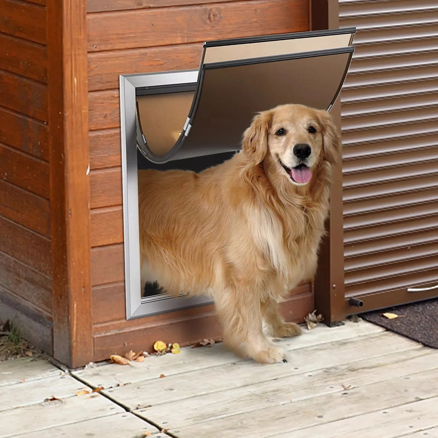 Large French Aluminum Dog Door