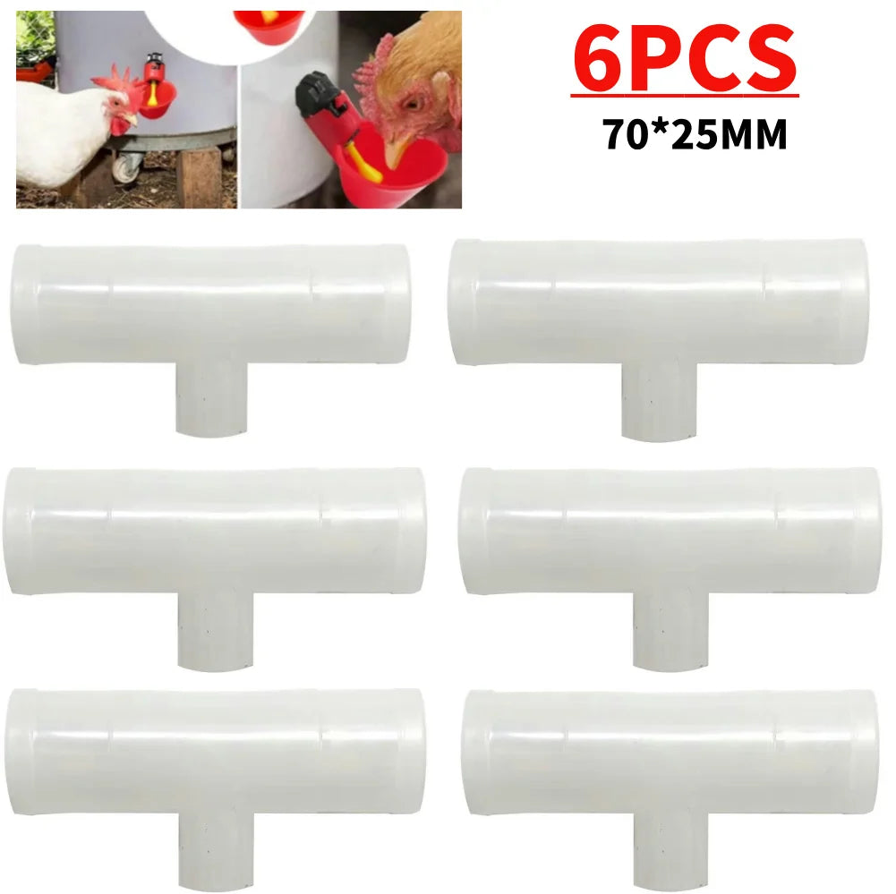 Drinking Tee Connector for Chicken