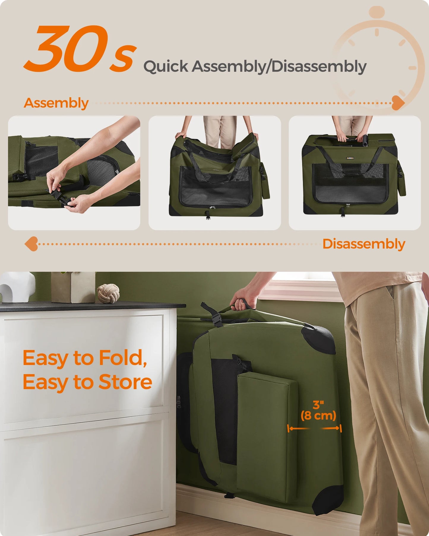 Collapsible Soft Dog Crate