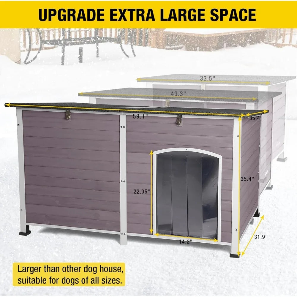 Insulated insulated dog house