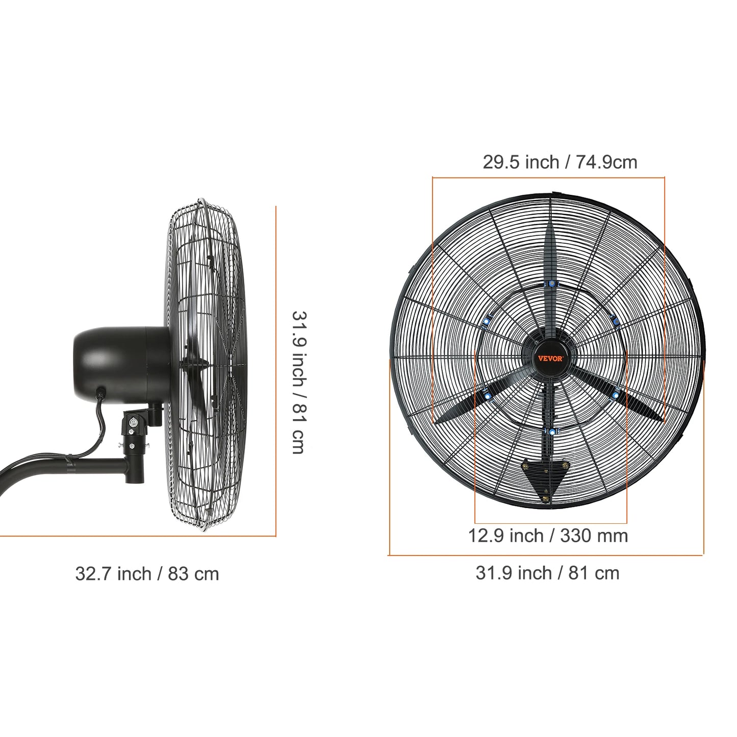 Wall-Mount Misting Fan