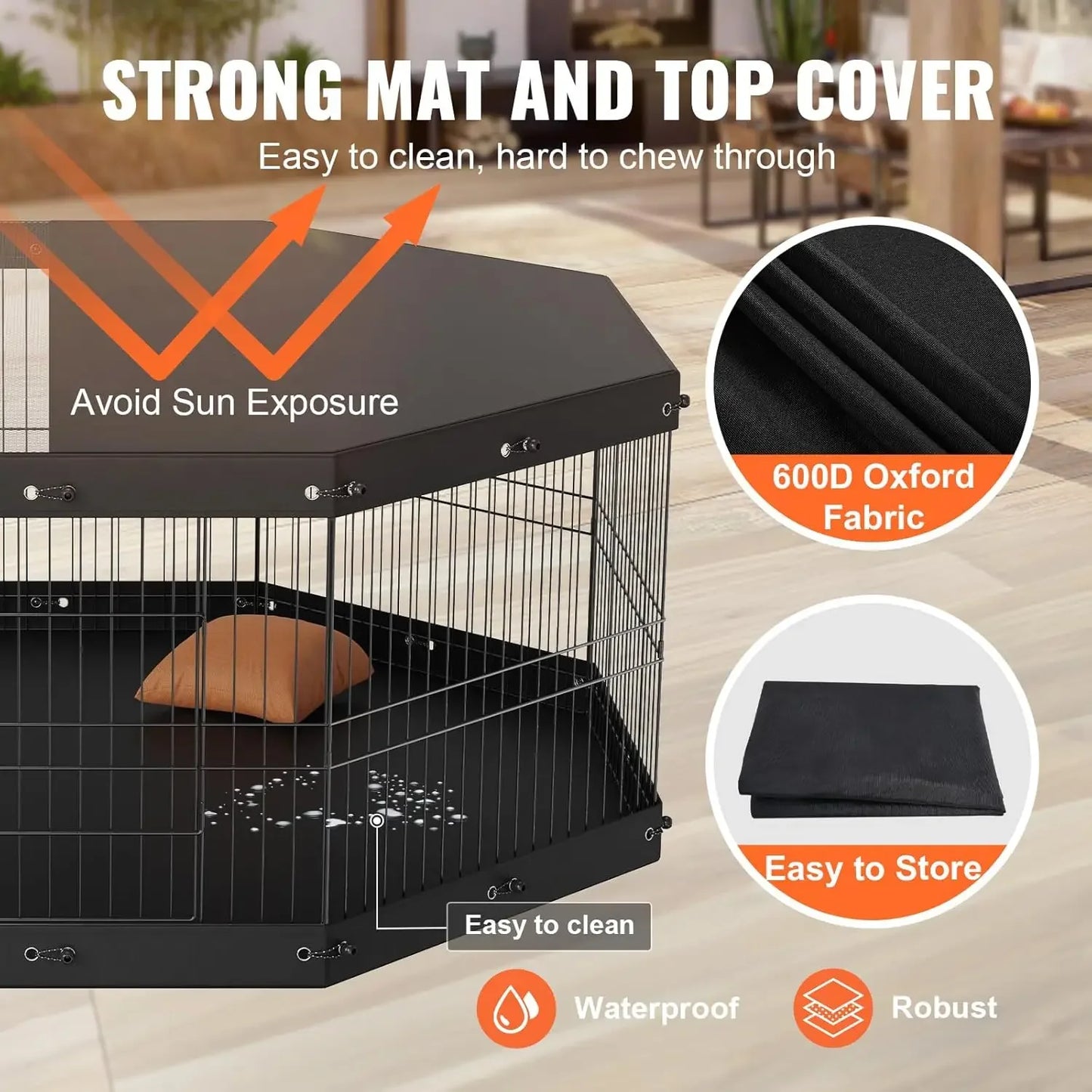 Foldable Dog Exercise Pen