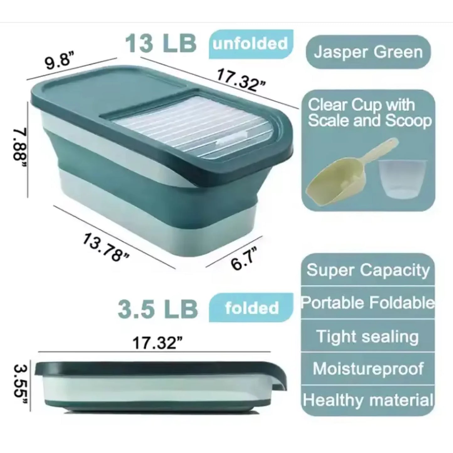 Airtight pet food container