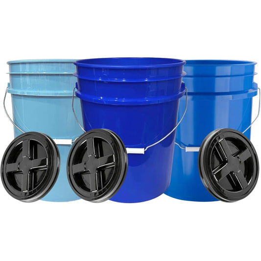 5 Gallon Plastic Bucket with Air Tight Lid