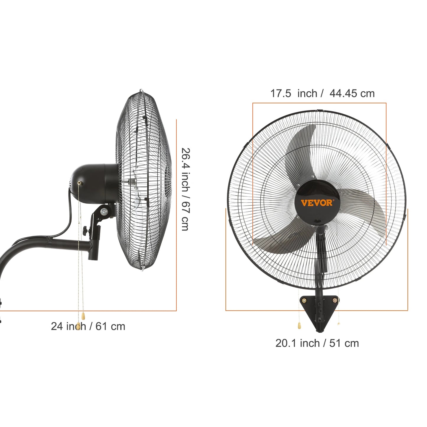 Wall-Mount Misting Fan