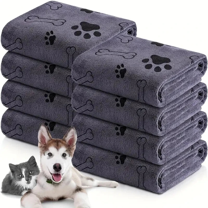 2pcs Soft Microfiber Dog Towels