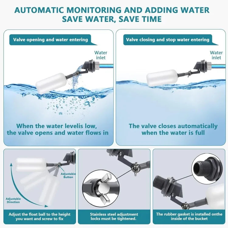 Float-Controlled Automatic Chicken Waterer