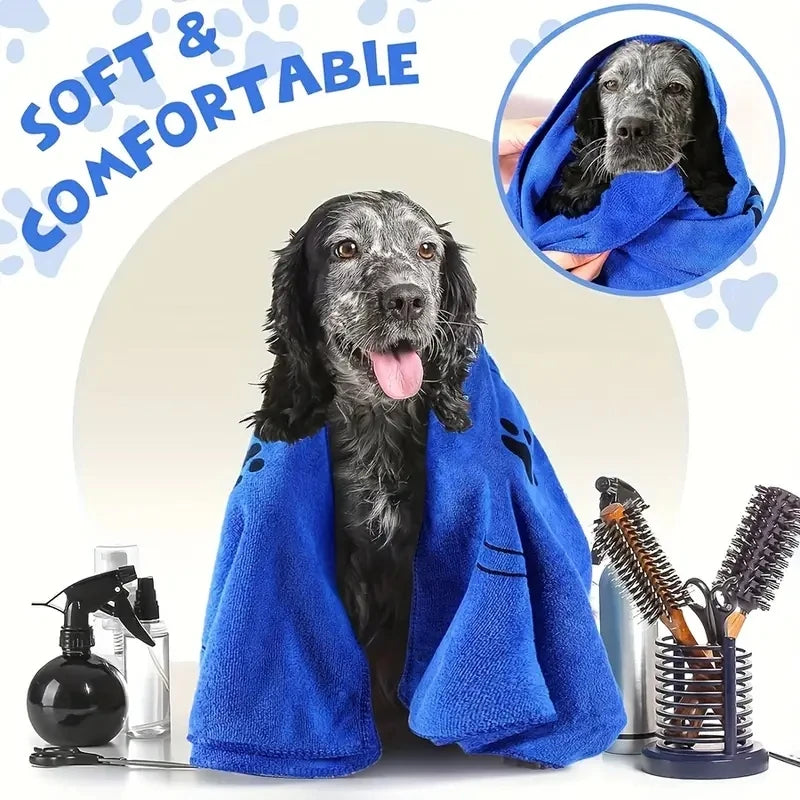 2pcs Soft Microfiber Dog Towels