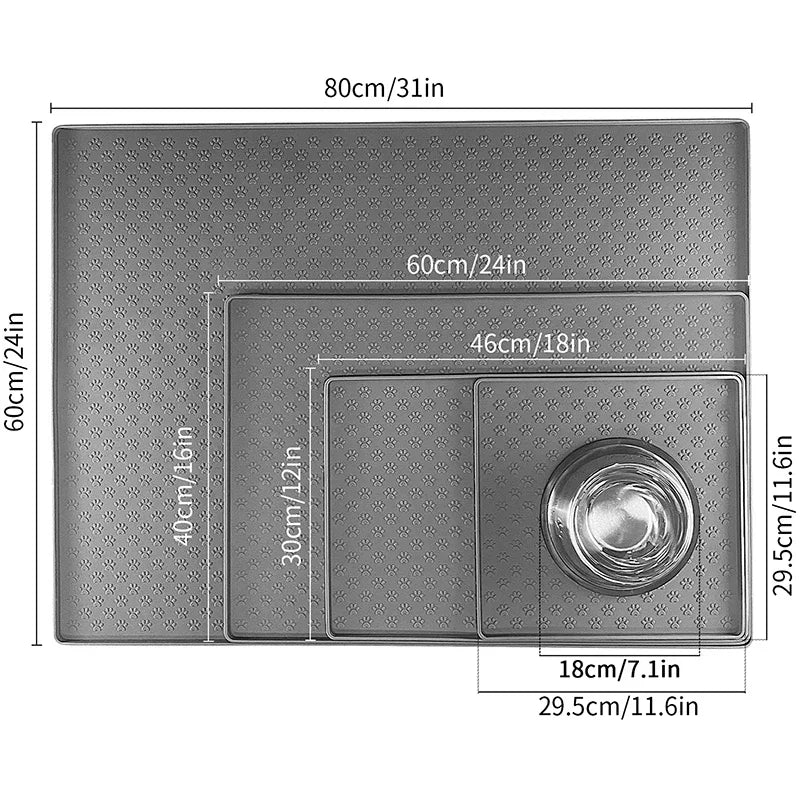 silicone pet placemat