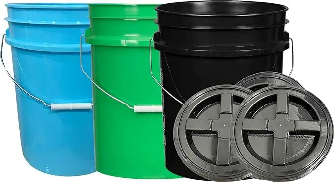 5 Gallon Plastic Bucket with Air Tight Lid