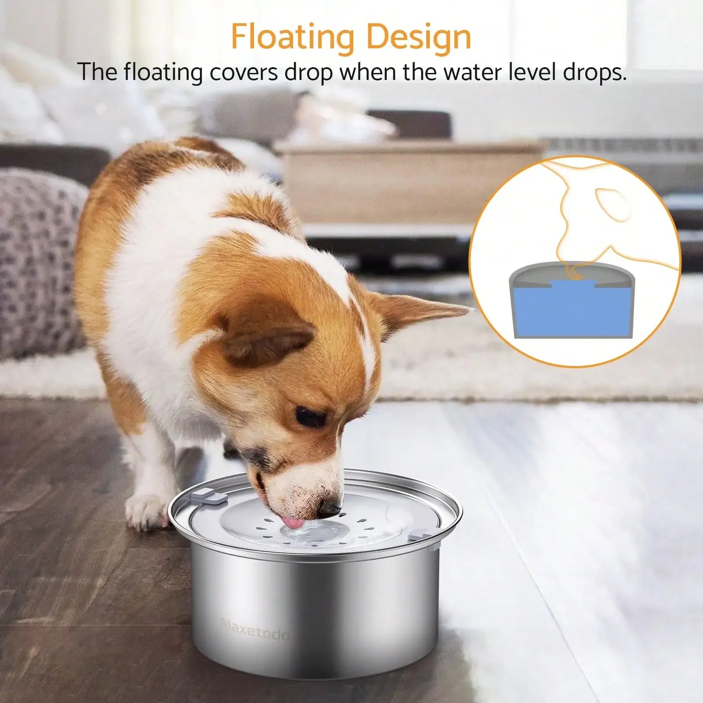 Non Spill Dog Water Bowl