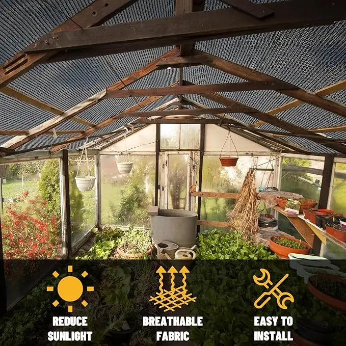 8FT x 16FT Black Sun Shade Mesh