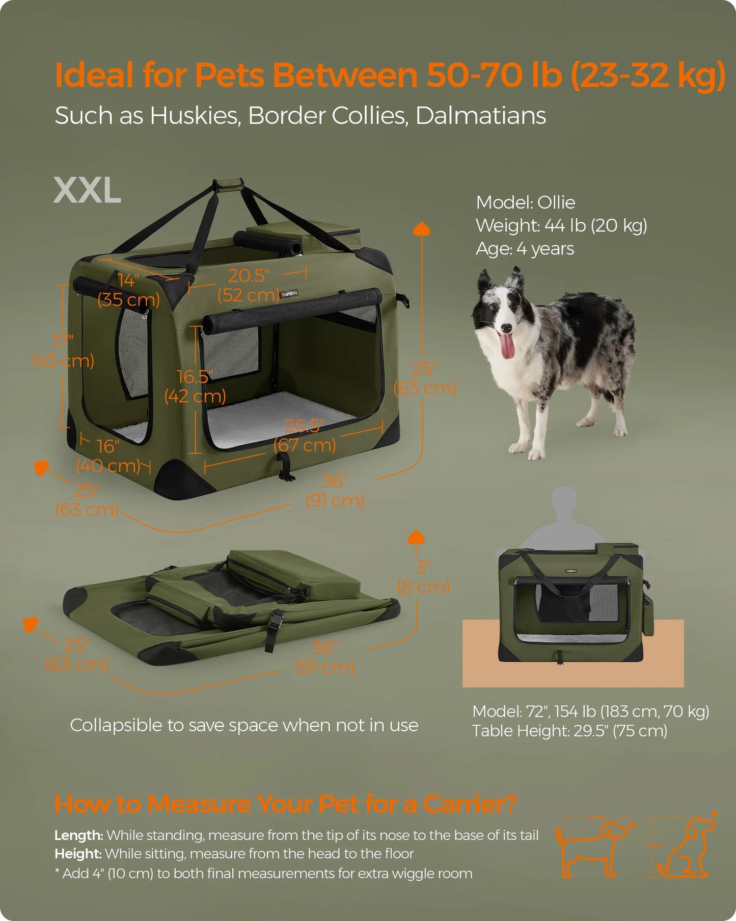 Collapsible Soft Dog Crate