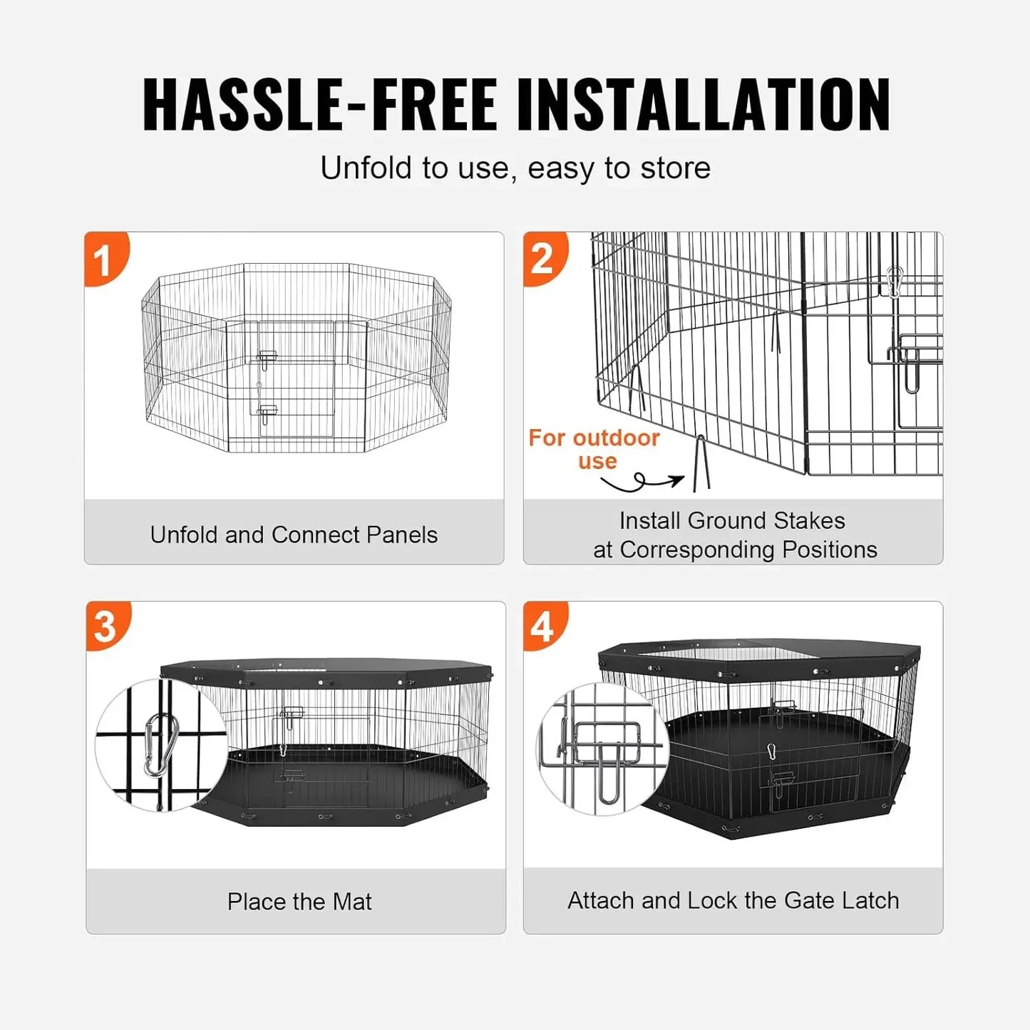 Foldable Dog Exercise Pen