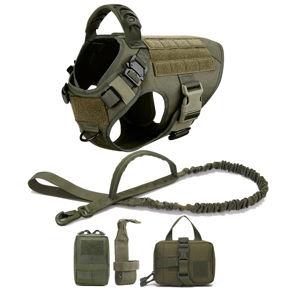 K9 Military Dog Harness Leash Bags