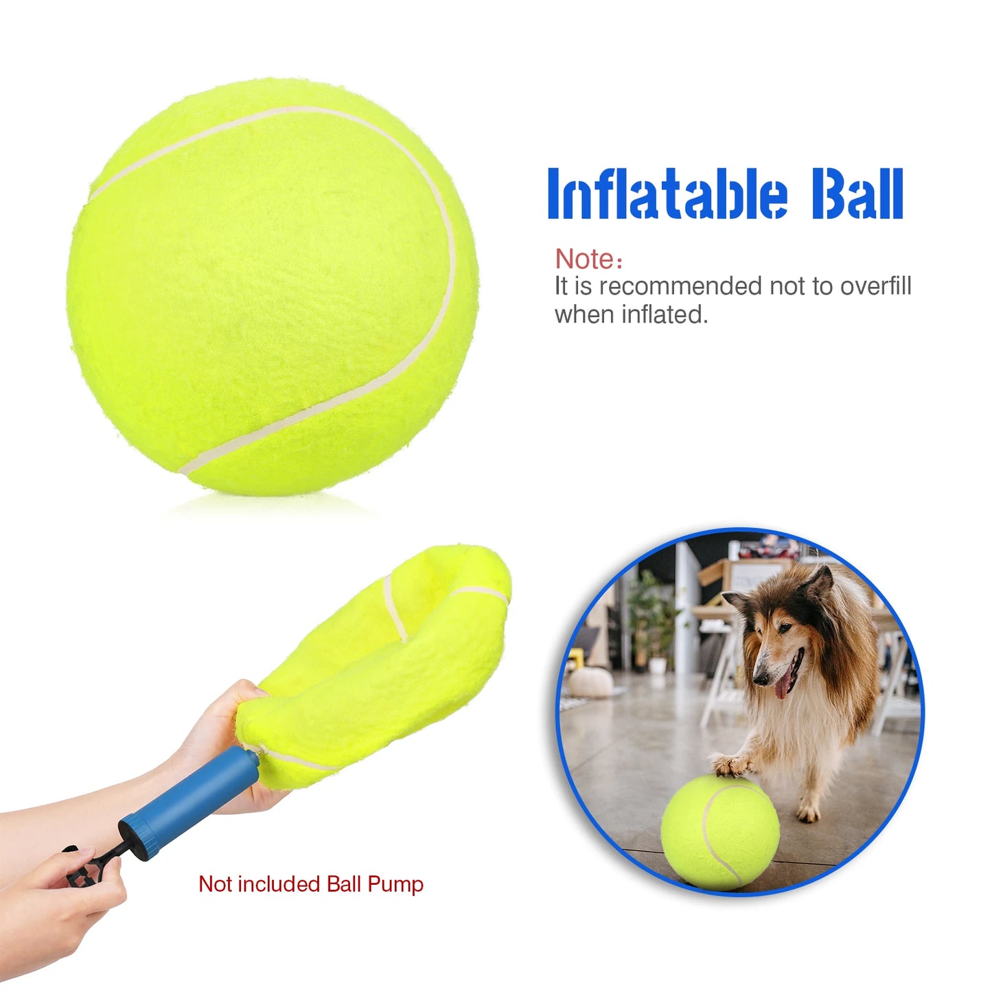 9.5'' Oversize  Inflatable Tennis Ball