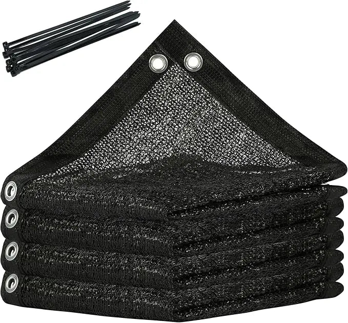 8FT x 16FT Black Sun Shade Mesh