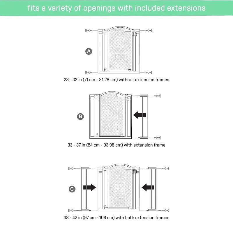 Walk-Thru Safety Pet and Baby Gate