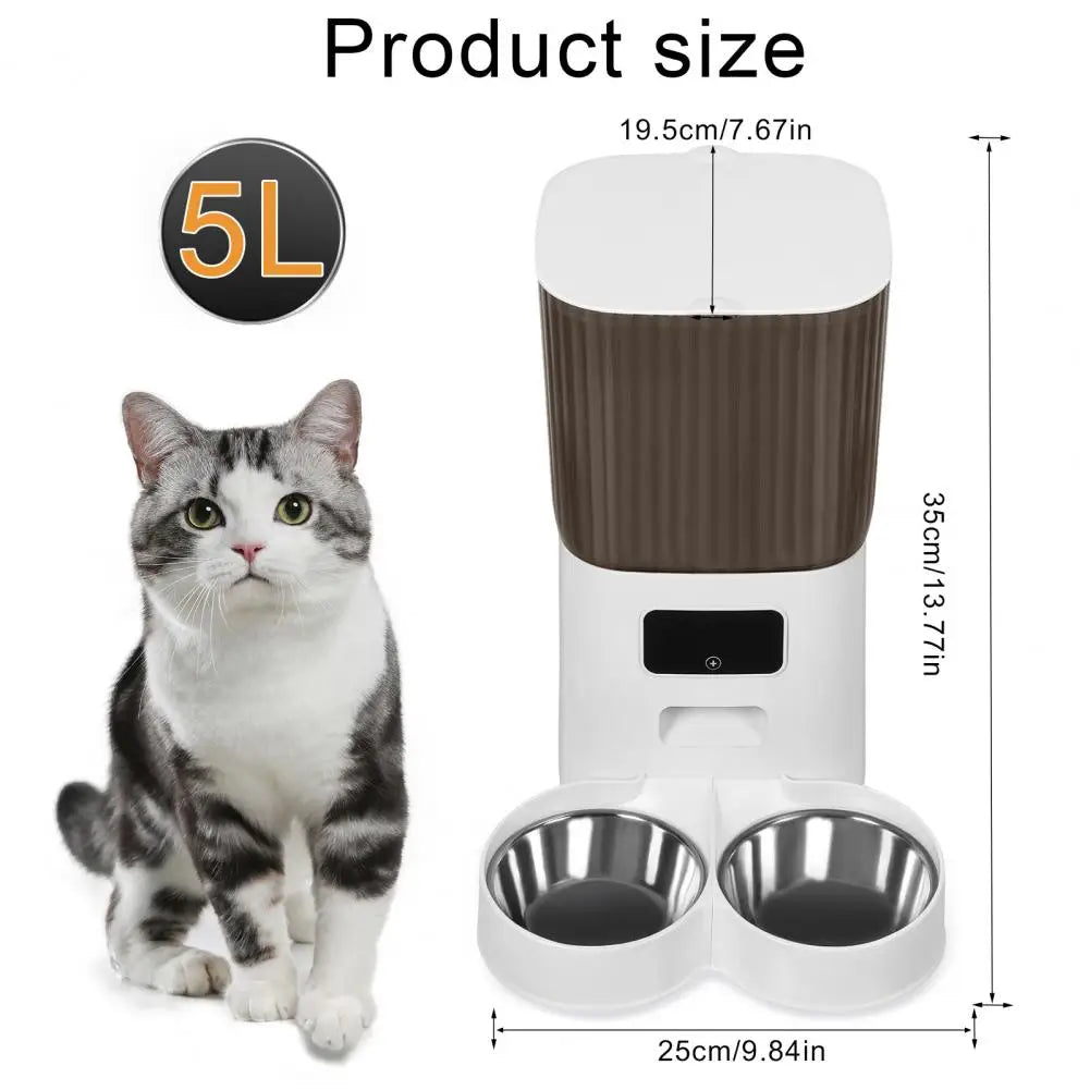 Smart Pet Feeder with Dual Bowls