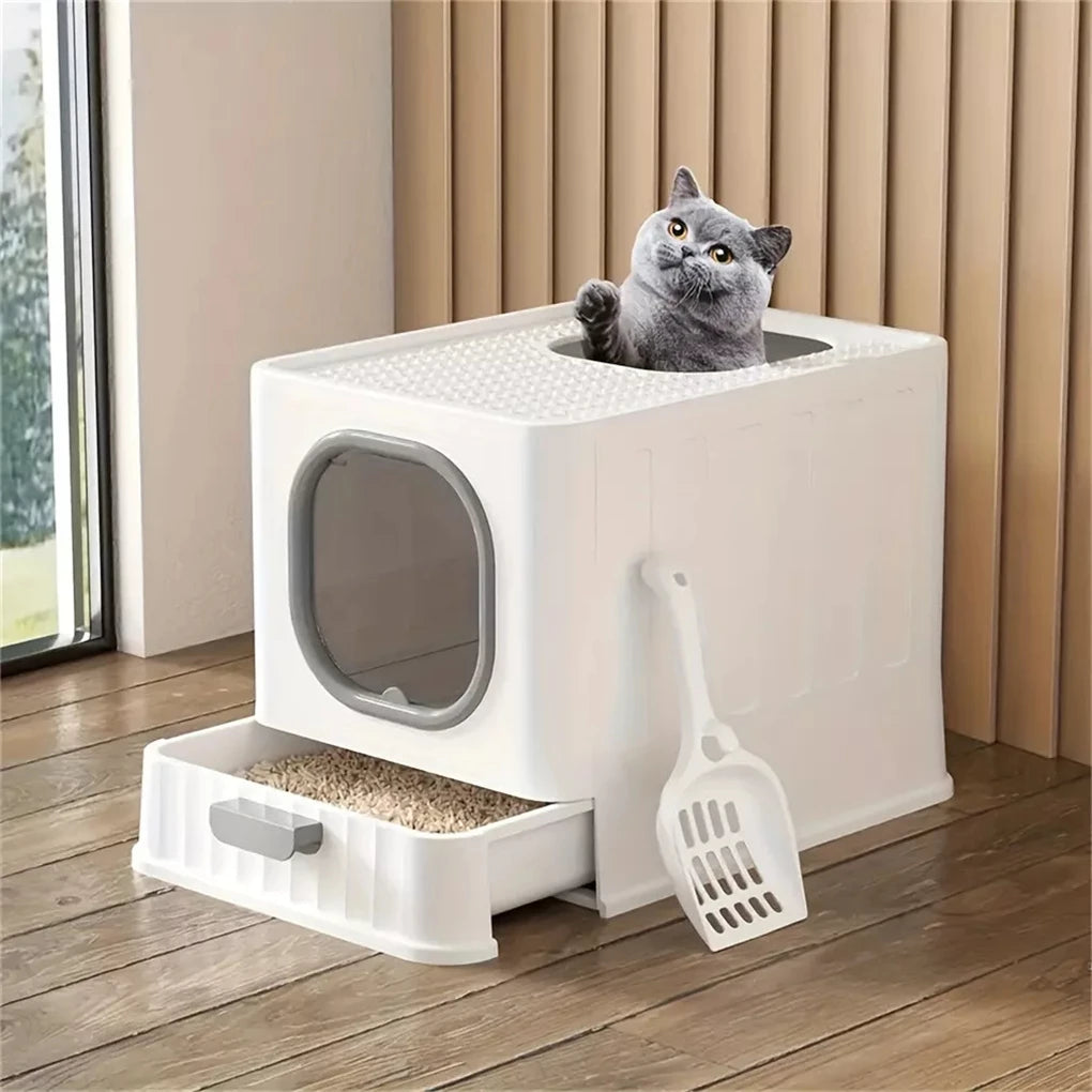 Enclosed Cat Litter Box