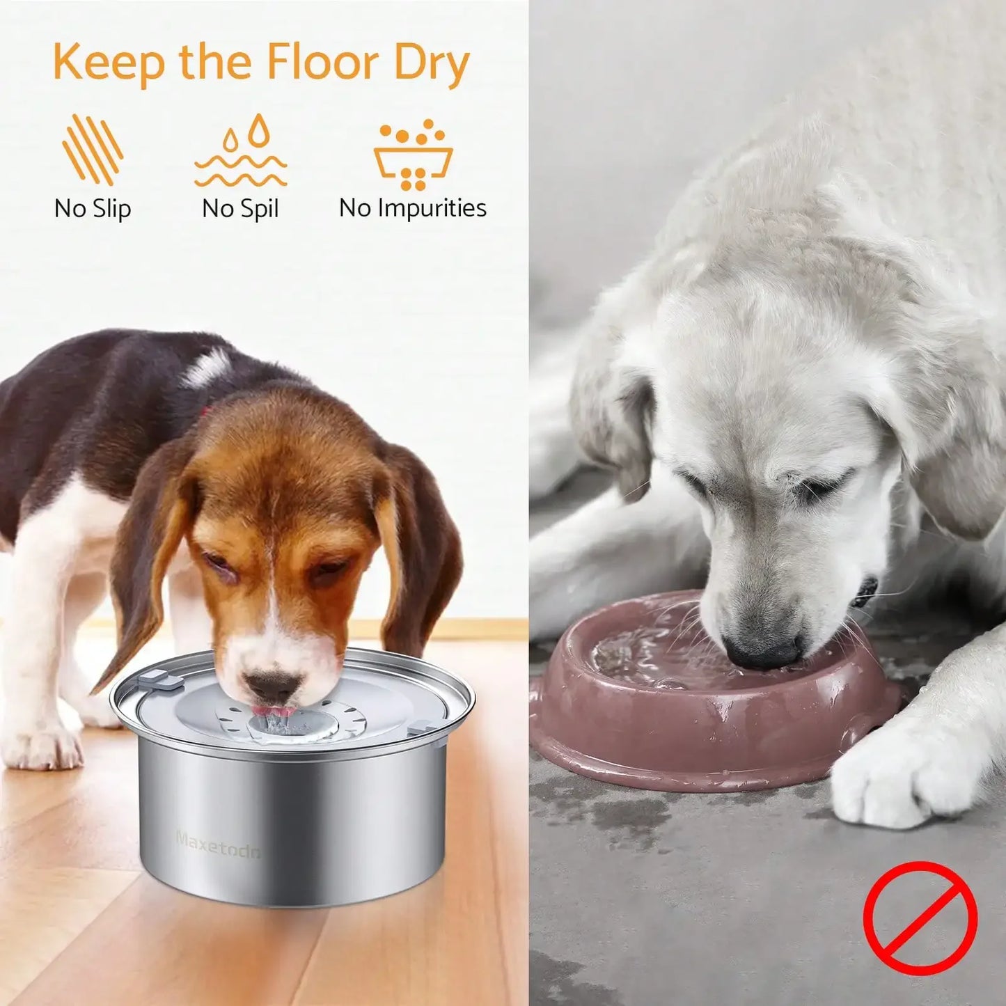 Non Spill Dog Water Bowl