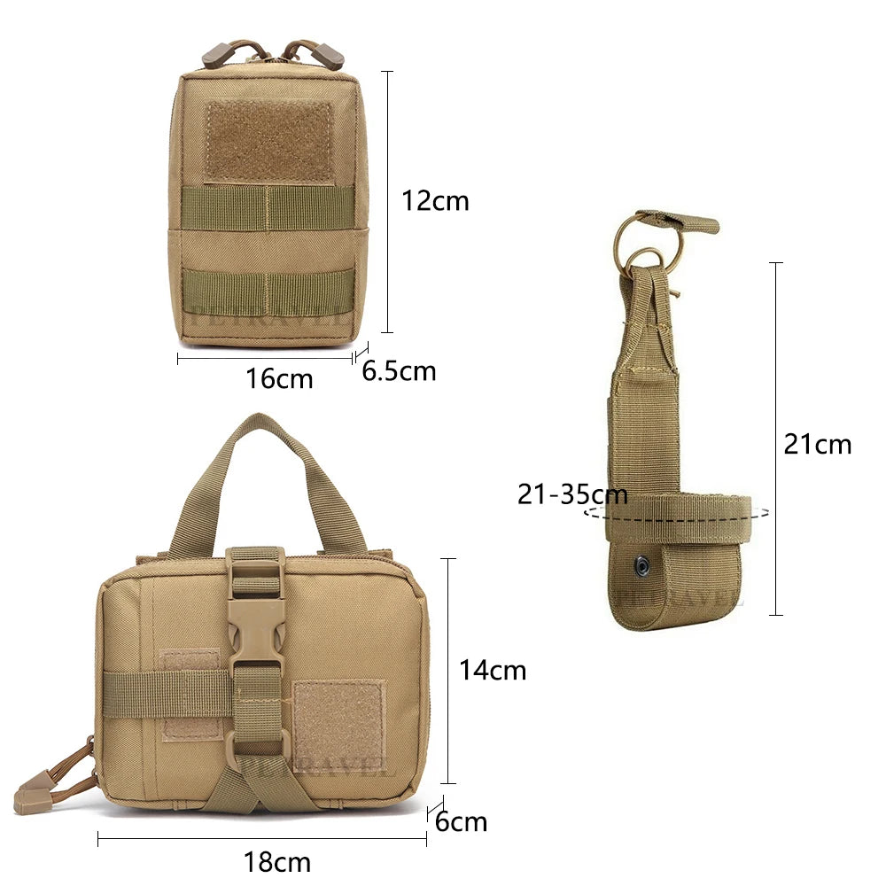 K9 Military Dog Harness Leash Bags