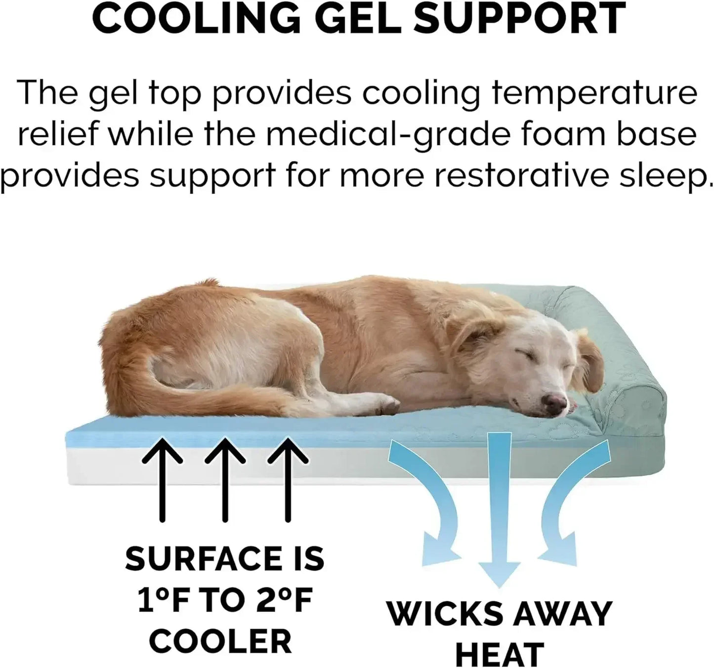 Jumbo/XL cooling dog bed