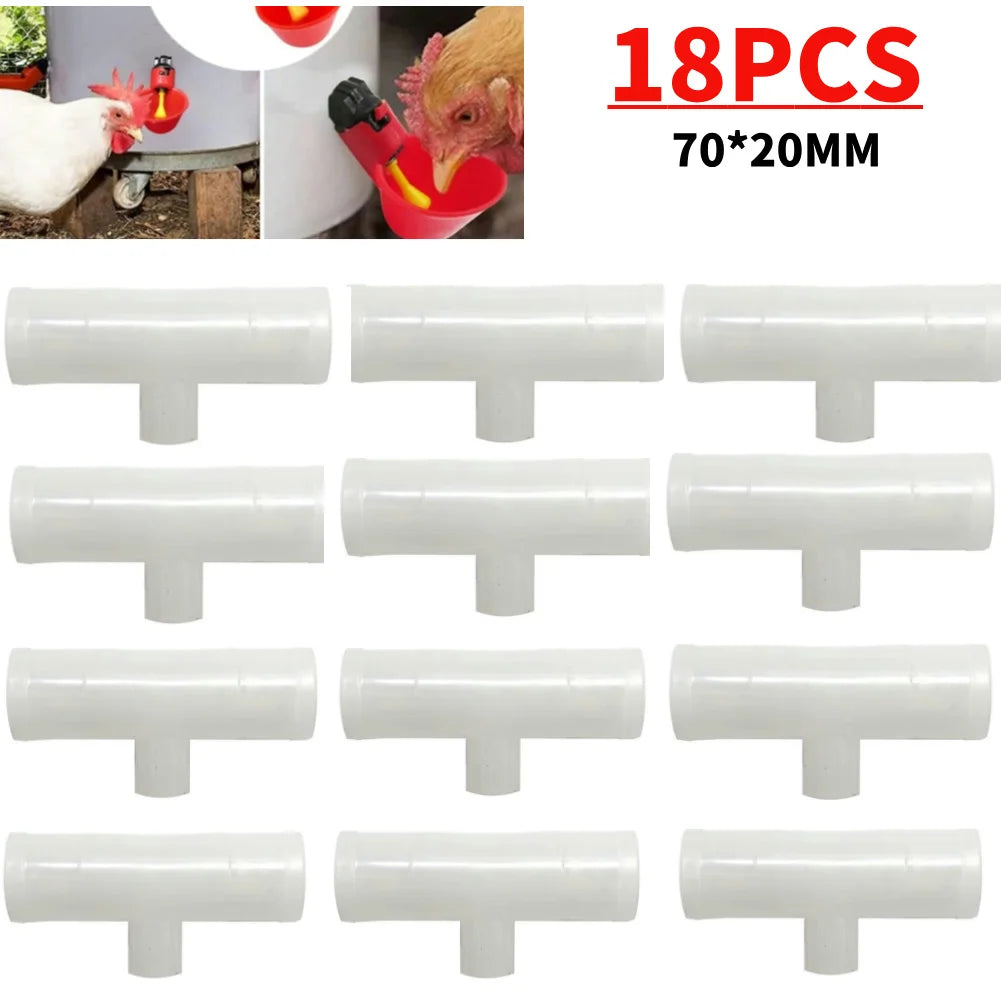 Drinking Tee Connector for Chicken