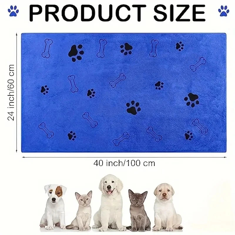 2pcs Soft Microfiber Dog Towels