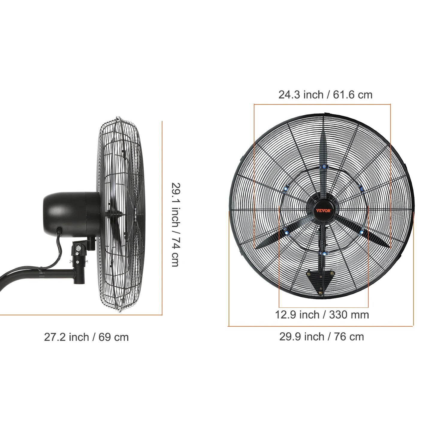 Wall-Mount Misting Fan