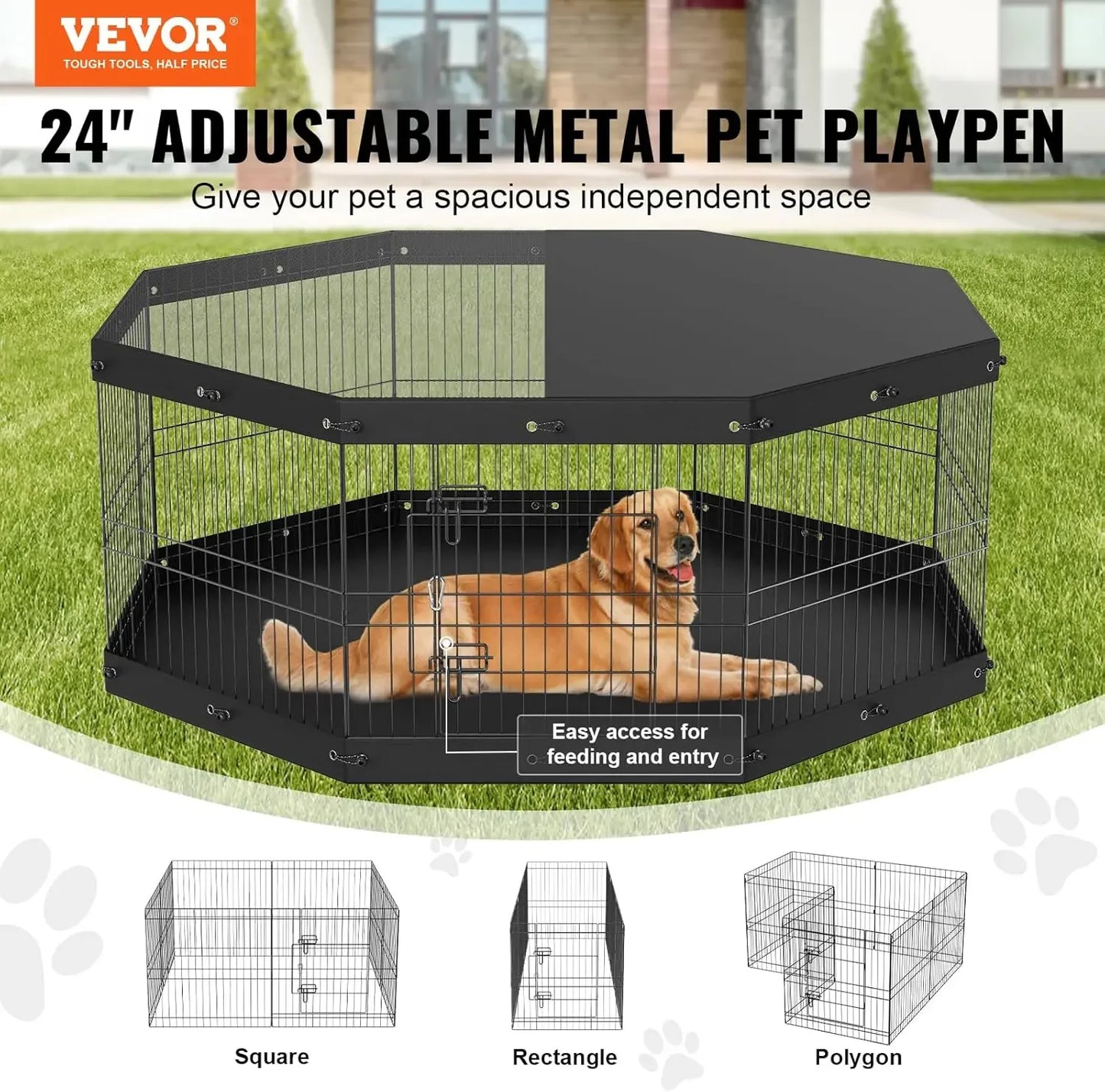 Foldable Dog Exercise Pen