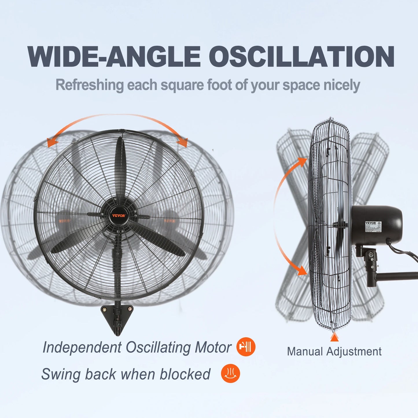 Wall-Mount Misting Fan