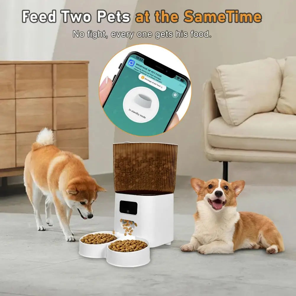 Smart Pet Feeder with Dual Bowls