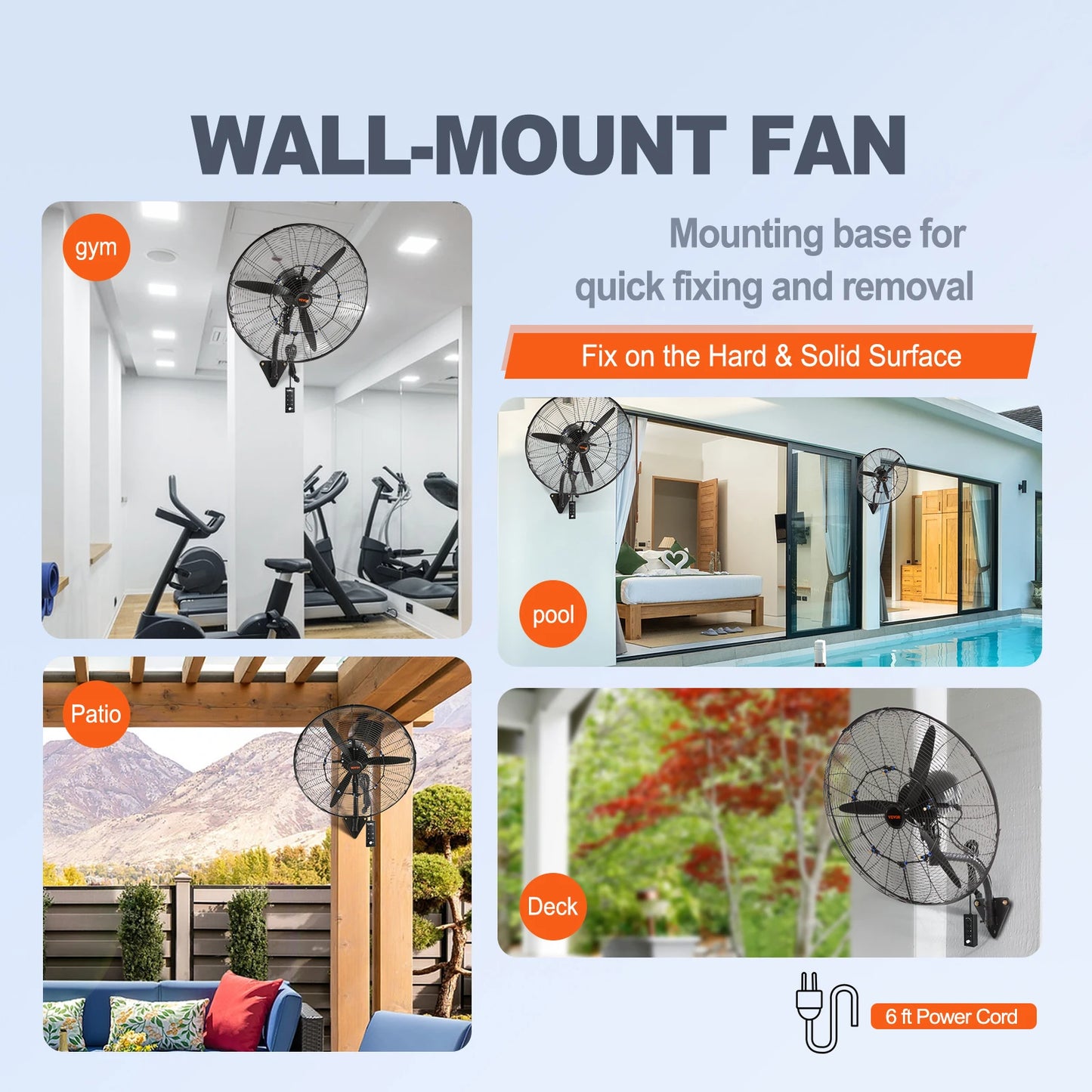 Wall-Mount Misting Fan