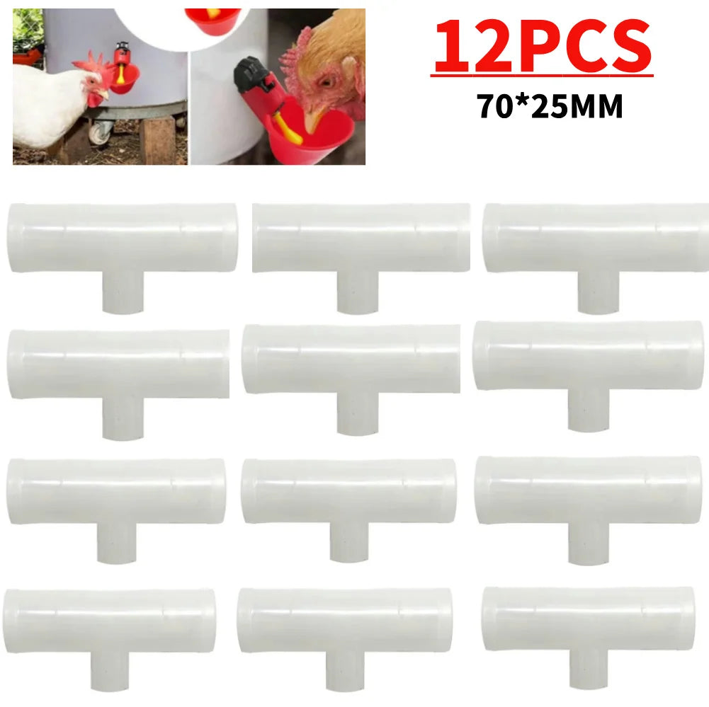 Drinking Tee Connector for Chicken